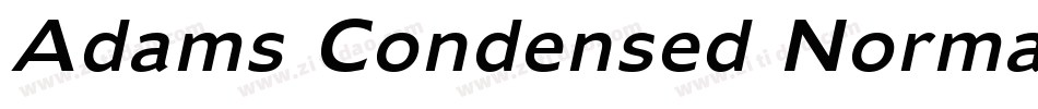 Adams Condensed Normal字体转换
